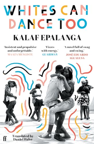 Book cover showing people dancing against a white background with colorful abstract line art.