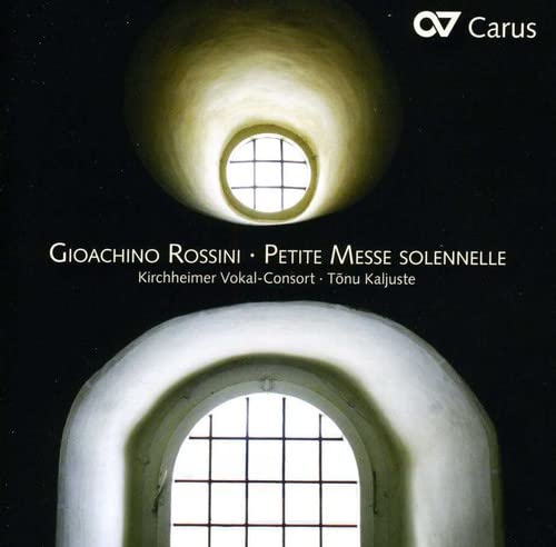 CD cover for Rossini’s Petite Messe Solennelle, featuring an arched window.