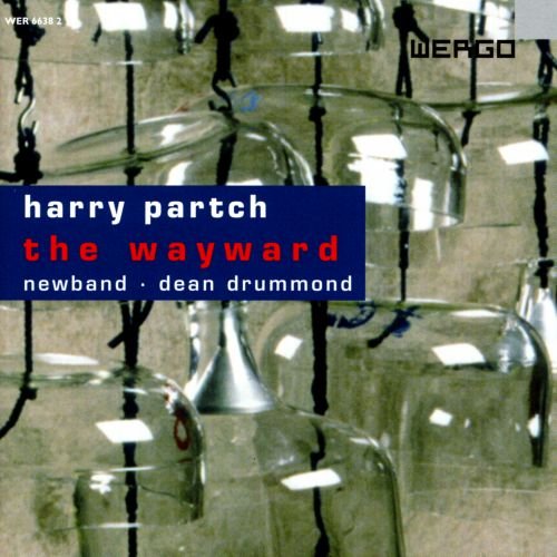 CD cover for Harry Partch’s “The Wayward” featuring glass percussion instruments.