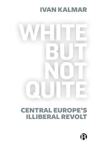 Book cover with large white text: "White But Not Quite," and subtitle.