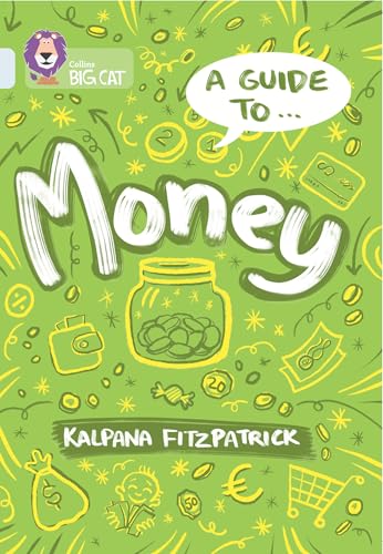 Book cover with green background, illustrations of money and a shopping cart.