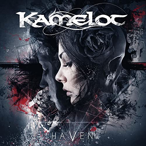 CD cover for Kamelot’s “Haven” featuring a woman’s profile and dark imagery.
