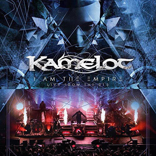 Kamelot live concert album cover featuring a band performing on stage with pyrotechnics.