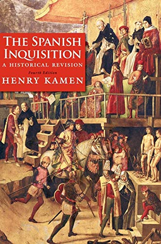 Book cover depicting a 17th-century painting of an auto-da-fé scene.