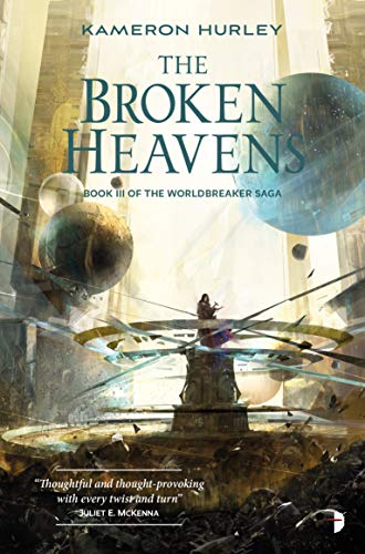 Book cover: fantasy art depicting a figure atop a floating structure.