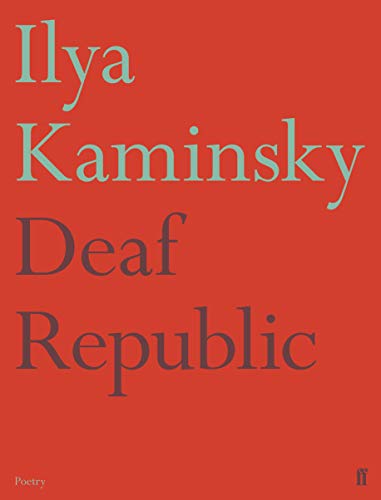 Book cover with red background, light blue author name, and dark brown title text.