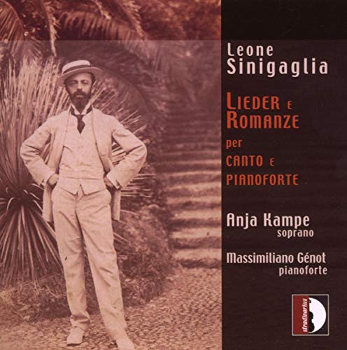 CD cover featuring a vintage portrait of composer Leone Sinigaglia.