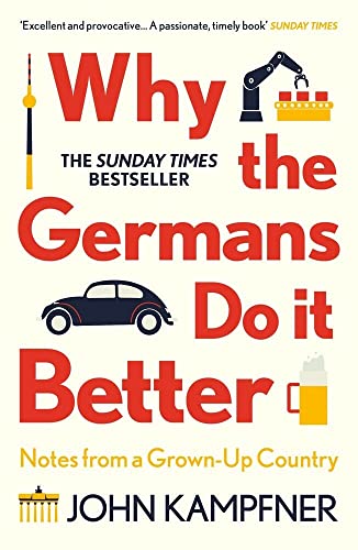 Book cover featuring the title text, a TV tower, robot arm, car, and beer mug.