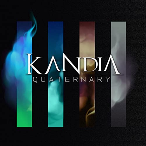 CD cover with text "Kandia - Quaternary" and abstract colored smoke imagery.