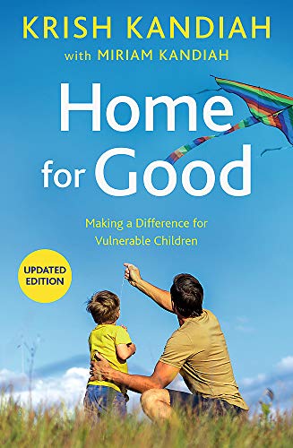 Book cover: "Home for Good" with image of father and son in grass.