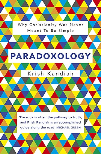 Book cover with colorful triangles and the title "Paradoxology" in large text.