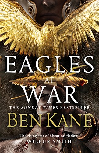 Book cover featuring a golden Roman eagle emblem held by a soldier in chainmail.