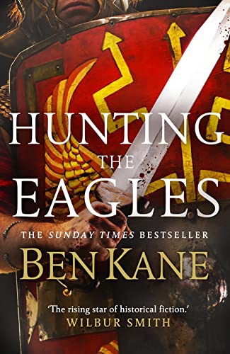 A Roman soldier holds a bloodied sword and shield on this book cover.