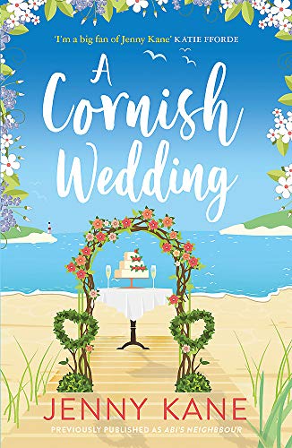 Book cover: wedding arch on a beach with blue sea and sky.