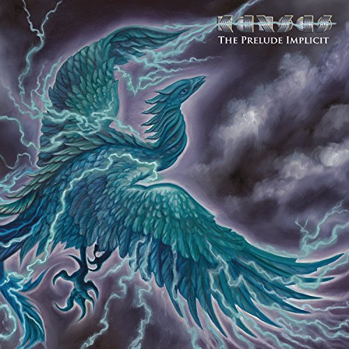 Album cover for Kansas’ “The Prelude Implicit” featuring a blue phoenix.