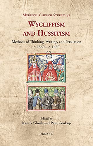 Book cover: "Wycliffism and Hussitism" with medieval illuminated manuscript detail.