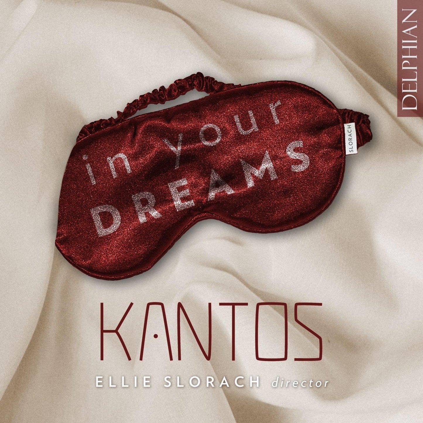 CD cover with red sleep mask and text “in your dreams”, “KANTOS”.