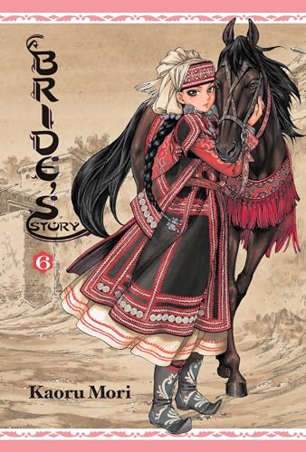 Manga volume 6 cover: woman in traditional clothing with a black horse.