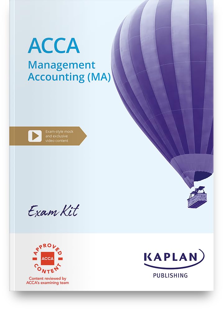Purple exam kit cover for ACCA Management Accounting, with hot air balloon.