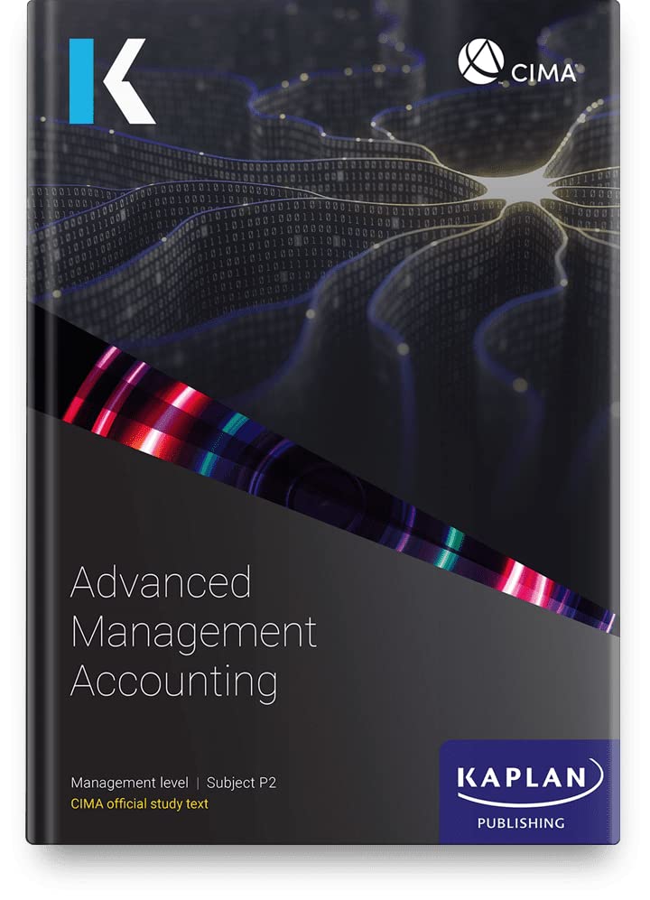 Study text cover for Advanced Management Accounting, Kaplan Publishing.