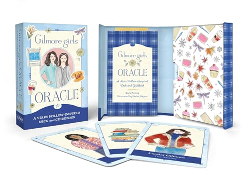 Gilmore Girls" oracle deck and guidebook box set with illustrated cards.