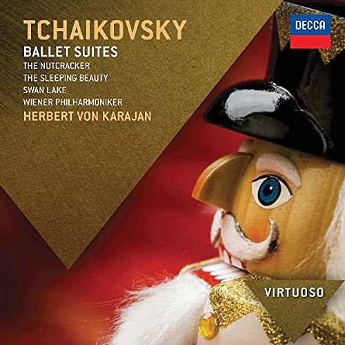 CD cover featuring a Nutcracker doll and text: Tchaikovsky Ballet Suites.