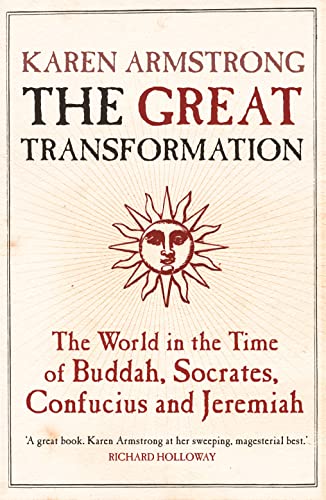 Book cover for The Great Transformation by Karen Armstrong featuring a central sun illustration.