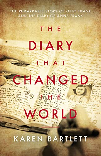 Book cover featuring an open diary with handwriting and a portrait.