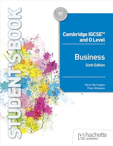 Textbook cover for Cambridge IGCSE and O Level Business, Sixth Edition.