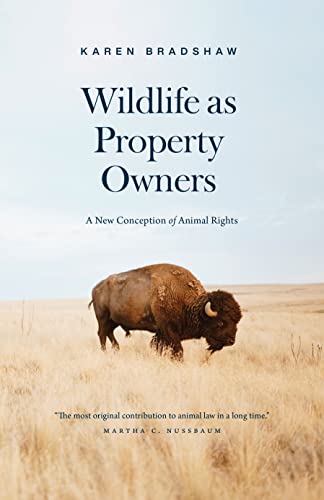 Book cover featuring a bison in a grassy field, titled “Wildlife as Property Owners.”