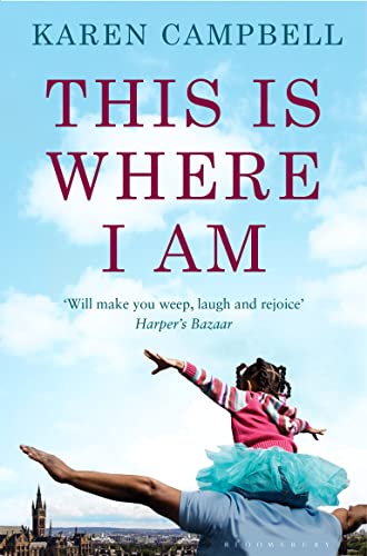 Book cover: “This Is Where I Am” with a father carrying a child.