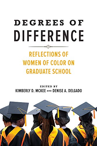 Book cover: "Degrees of Difference" with graduates in caps and gowns.