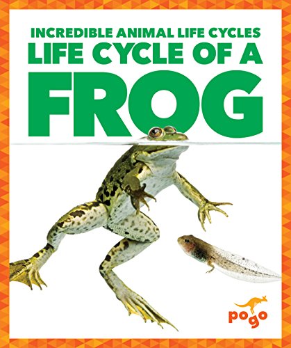 Book cover: "Life Cycle of a Frog" with frog and tadpole images.