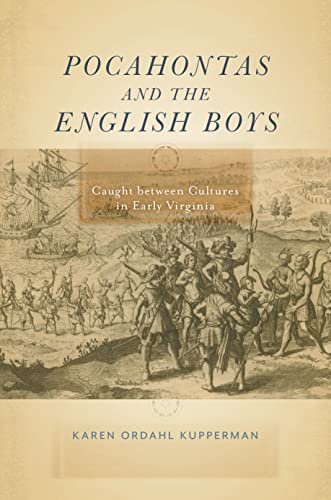 Book cover depicting historical scene of Indigenous people and English settlers.