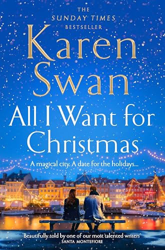 Book cover showing a couple sitting on a bench overlooking a snowy city harbor.