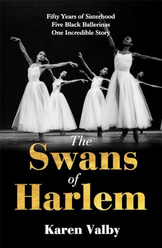 Book cover featuring five Black ballerinas in white tutus on stage.