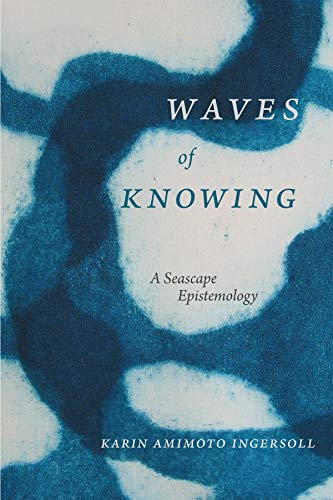 Book cover with abstract blue wave design and white title text.