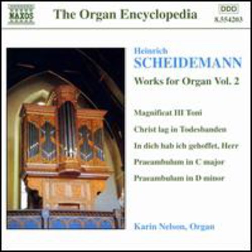 CD cover for Scheidemann’s Organ Works, Vol. 2, featuring a pipe organ.