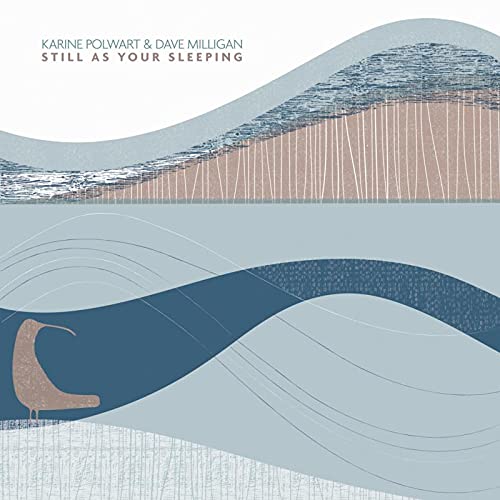 Album cover for Karine Polwart & Dave Milligan, abstract landscape design.