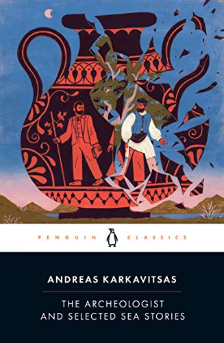 Book cover: broken vase with figures, text “The Archeologist and Selected Sea Stories.”