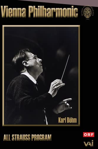 Karl Böhm conducting, Vienna Philharmonic orchestra DVD cover.