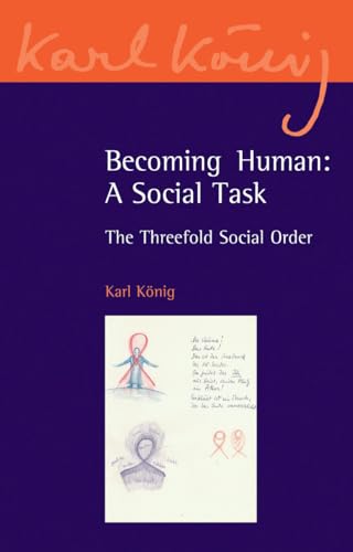 Book cover with purple background, orange top banner, and sketches of human-like figures.
