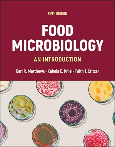 Book cover: "Food Microbiology" fifth edition, with petri dish images.