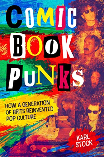 Book cover with colorful text and portraits of punk musicians.