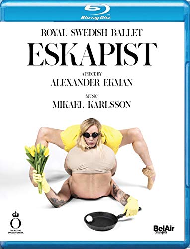 Blu-ray cover for “Eskapist” featuring a ballet dancer in a quirky pose.