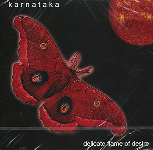 Karnataka CD cover: red moth with eye-spots against a dark background.