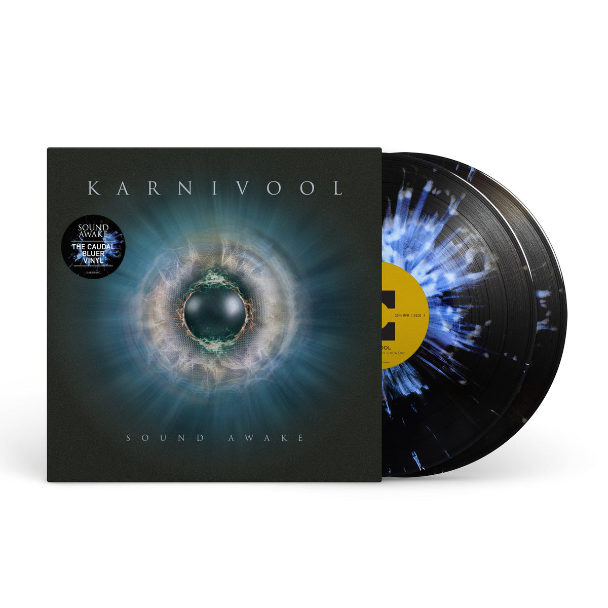 Karnivool "Sound Awake" vinyl record with an eye image on the cover.