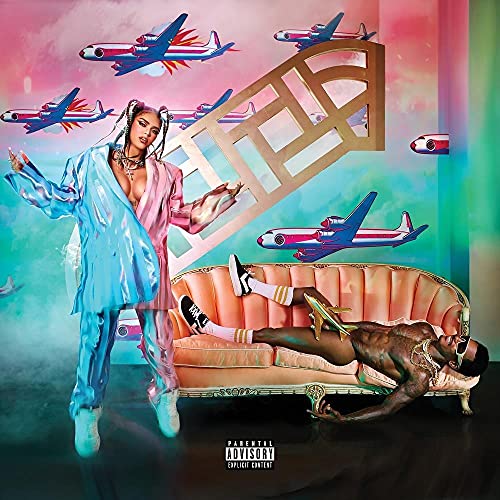 CD cover for Karol G’s “Kg0516” featuring a woman and airplanes.