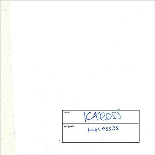 White CD case with handwritten text: “Kaross Molossus” and “symptom.”