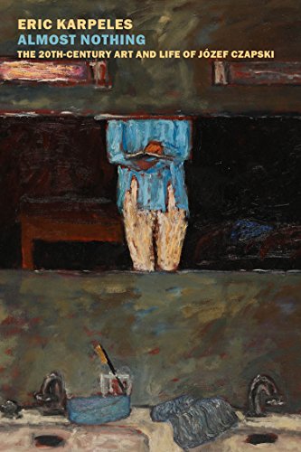 Book cover featuring a painting of a figure in a blue shirt.